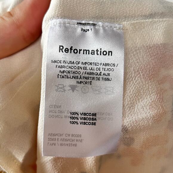 Reformation Senna Formal Maxi Dress in Bella Floral Print Plus Size Size 16 NWT - Picture 9 of 9